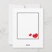 Cartes Pour Fêtes Annuelles Araignées rouges (Dos)