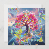Cartes Pour Fêtes Annuelles Arbre (Dos)