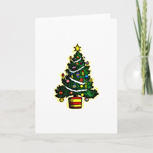 Cartes Pour Fêtes Annuelles Arbre (Devant)