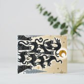 Cartes Pour Fêtes Annuelles Arbre à Chat de Fêtes (Debout devant)