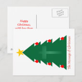 Cartes Pour Fêtes Annuelles Arbre à un arbre (Devant / Derrière)