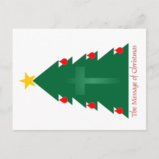 Cartes Pour Fêtes Annuelles Arbre à un arbre (Devant)