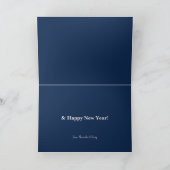 Cartes Pour Fêtes Annuelles Arbre blues (Intérieur)