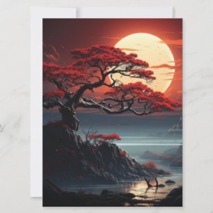 Cartes Pour Fêtes Annuelles Arbre bonsaï