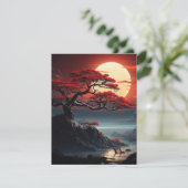 Cartes Pour Fêtes Annuelles Arbre bonsaï (Debout devant)