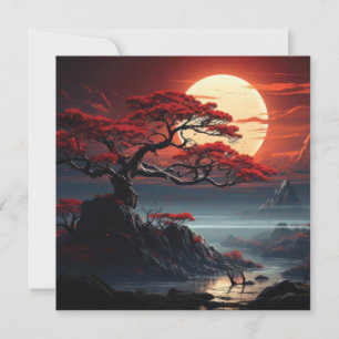 Cartes Pour Fêtes Annuelles Arbre bonsaï