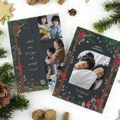Cartes Pour Fêtes Annuelles Arbre cardinal rouge vacances Noël photo de Noël