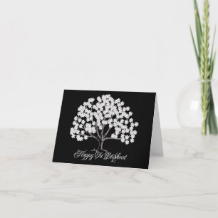 Cartes Pour Fêtes Annuelles Arbre d'amande blanche Tu B'Shevat