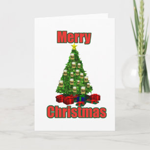 Cartes Pour Fêtes Annuelles Arbre de bière de Joyeux Noël