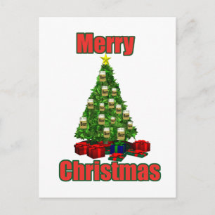 Cartes Pour Fêtes Annuelles Arbre de bière de Joyeux Noël