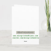 Cartes Pour Fêtes Annuelles Arbre de clef de Noël (Dos)