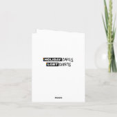 Cartes Pour Fêtes Annuelles Arbre de fierté de cuir Holigay (Dos)