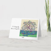 Cartes Pour Fêtes Annuelles Arbre de Joyeux Noël de la vie (Dos)