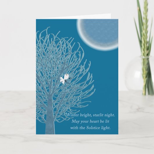 Cartes Pour Fêtes Annuelles Arbre de la lune (Devant)