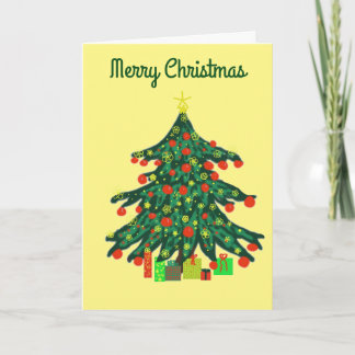 Cartes Pour Fêtes Annuelles Arbre de Noël
