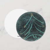 Cartes Pour Fêtes Annuelles Arbre de Noël (Devant / Derrière)