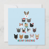 Cartes Pour Fêtes Annuelles Arbre de Noël (Devant)