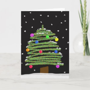 Cartes Pour Fêtes Annuelles Arbre de Noël