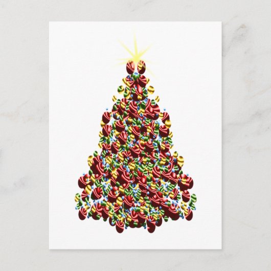 Cartes Pour Fêtes Annuelles Arbre de Noël (Devant)