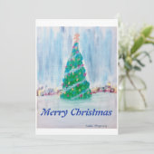 Cartes Pour Fêtes Annuelles Arbre de Noël ! (Debout devant)