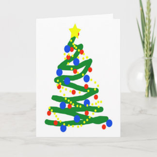 Cartes Pour Fêtes Annuelles Arbre de Noël