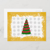 Cartes Pour Fêtes Annuelles Arbre de Noël (Devant / Derrière)