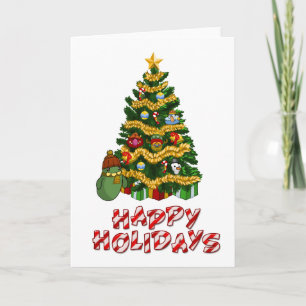 Cartes Pour Fêtes Annuelles Arbre de Noël