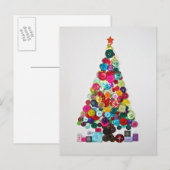 Cartes Pour Fêtes Annuelles Arbre de Noël (Devant / Derrière)