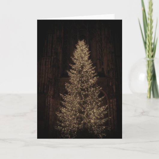 Cartes Pour Fêtes Annuelles Arbre de Noël (Devant)