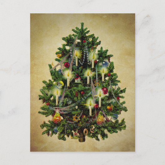 Cartes Pour Fêtes Annuelles arbre de Noël (Devant)