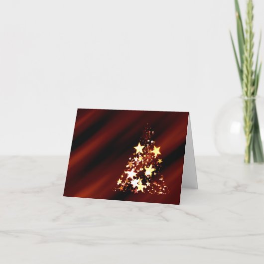 Cartes Pour Fêtes Annuelles Arbre de Noël (Devant)