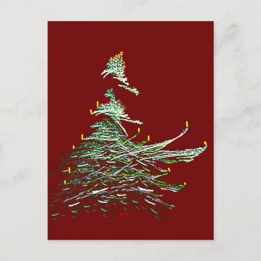 Cartes Pour Fêtes Annuelles Arbre de Noël (Devant)