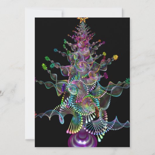 Cartes Pour Fêtes Annuelles arbre de Noël (Devant)