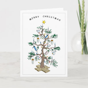 Cartes Pour Fêtes Annuelles Arbre de Noël