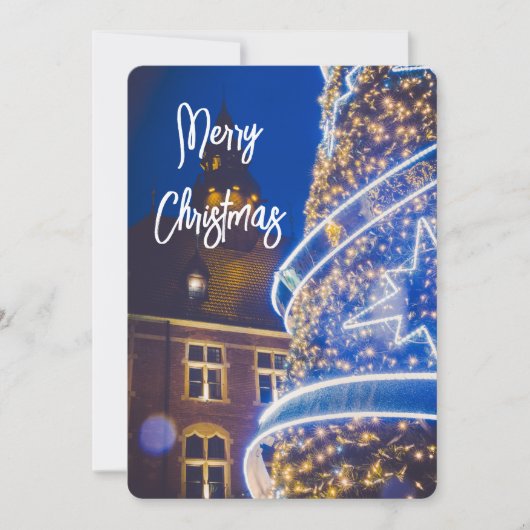 Cartes Pour Fêtes Annuelles Arbre de Noël (Devant)