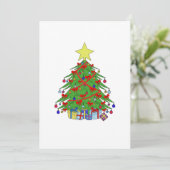 Cartes Pour Fêtes Annuelles Arbre de Noël (Debout devant)