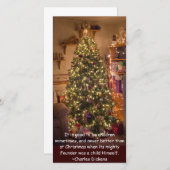 Cartes Pour Fêtes Annuelles Arbre de Noël (Devant / Derrière)