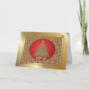 Cartes Pour Fêtes Annuelles Arbre de Noël