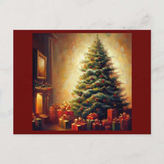 Cartes Pour Fêtes Annuelles Arbre de Noël 1 (Devant)