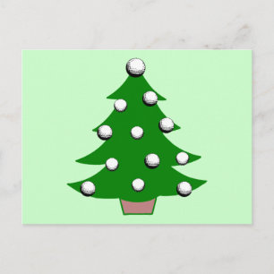 Cartes Pour Fêtes Annuelles Arbre de Noël à balle de golf