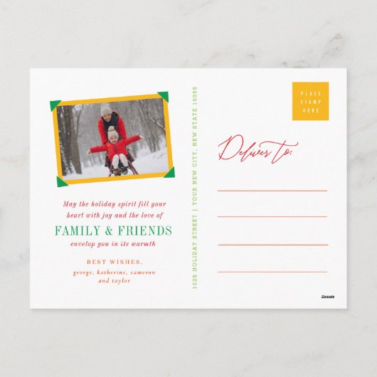 Cartes Pour Fêtes Annuelles Arbre de Noël Abstrait brillant des cercles moisis (Dos)