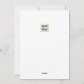 Cartes Pour Fêtes Annuelles Arbre de Noël abstrait en or scintillant (Dos)