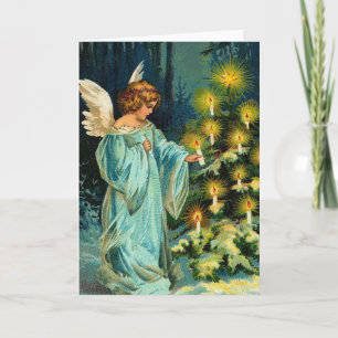 Cartes Pour Fêtes Annuelles Arbre de Noël Angel