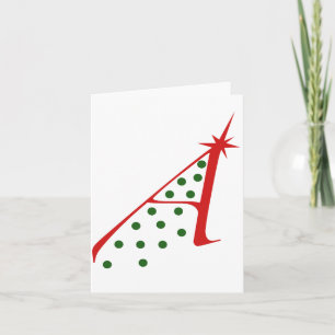 Cartes Pour Fêtes Annuelles Arbre de Noël athée