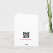 Cartes Pour Fêtes Annuelles Arbre de Noël avec cadeau rouge (Dos)