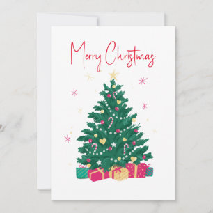 Cartes Pour Fêtes Annuelles Arbre de Noël avec cadeaux