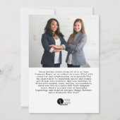 Cartes Pour Fêtes Annuelles Arbre de Noël avec ruban à main (Dos)