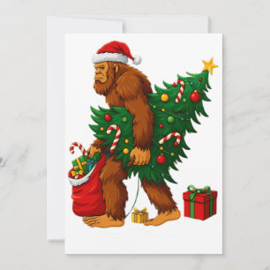 Cartes Pour Fêtes Annuelles Arbre de Noël Bigfoot de Most Wonderful Christmas