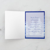 Cartes Pour Fêtes Annuelles Arbre de Noël bleu néon (Intérieur)