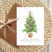 Cartes Pour Fêtes Annuelles Arbre de Noël Bohème en Macramé